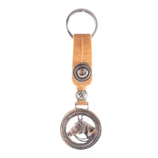 key ring in fine rawhide