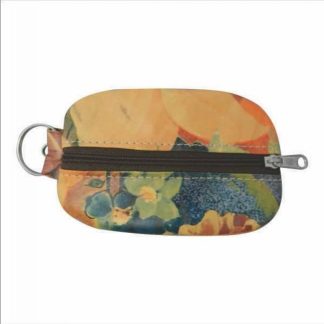 Purse With Flower And Leather