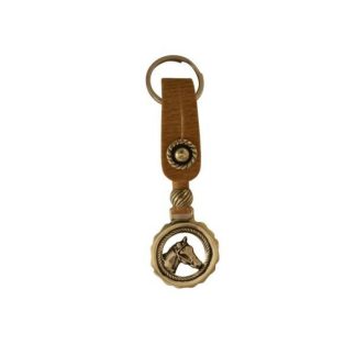 key ring in fine rawhide
