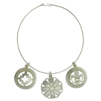 CHOKER SILVER-PLANTED