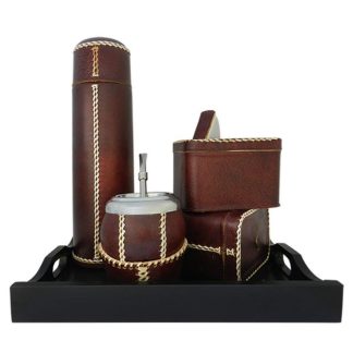Set Matero Criollo Forrado en Cuero