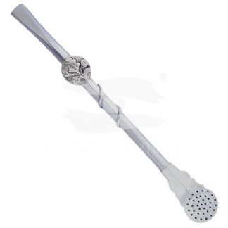 STRAW IN NICKEL SILVER WITH MEDAL