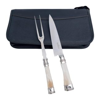 Juego Trinchar Con Estuche De Cuero