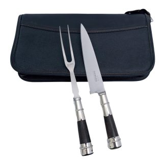 Juego Parillero con Estuche De Cuero