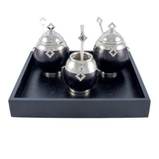 Set Mate, Sugar Bowl And Yerba Bowl