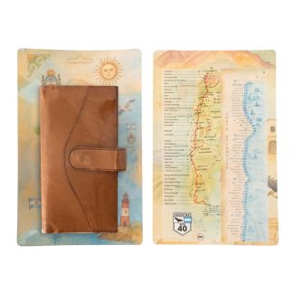 Billetera De Dama En Cuero Tipo Fichero Blister Argentina