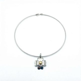 CHOKER SILVER-PLANTED